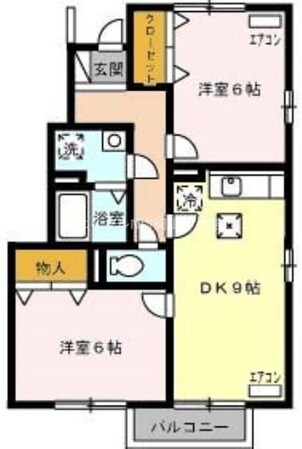 エスポワールえなみ　Ａ棟の物件間取画像